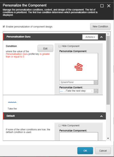 Enable personalization of component design