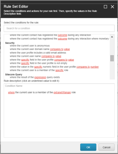 Where current user is member of the specific role