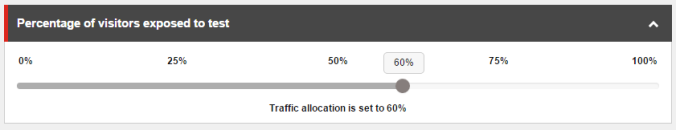 Content Test Traffic Allocation